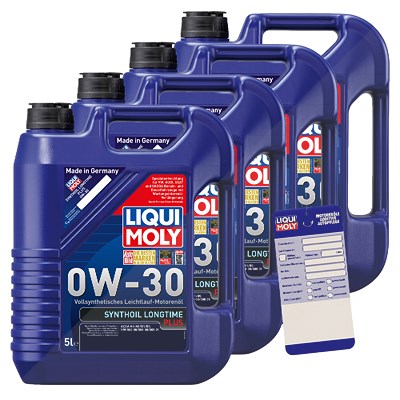 Liqui Moly 20 L Synthoil Longtime Plus 0W-30 + Ölw.-Anhänger von Liqui Moly