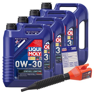 Liqui Moly 20 L Synthoil Longtime Plus 0W-30 + Ölw.-Anhänger von Liqui Moly