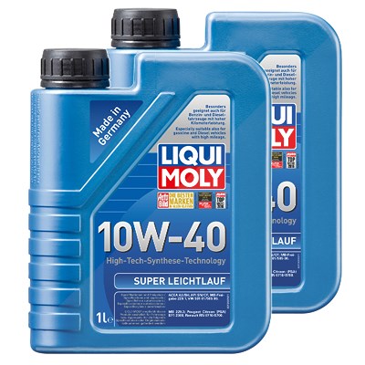 Liqui Moly 2x 1 L Super Leichtlauf 10W-40 [Hersteller-Nr. 1300] von Liqui Moly