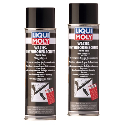 Liqui Moly 2x 500ml Wachs-Unterboden-Schutz anthrazit/schwarz [Hersteller-Nr. 6100] von Liqui Moly