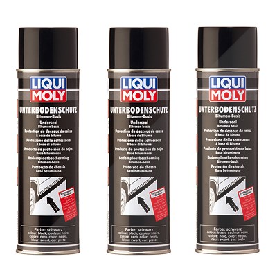 Liqui Moly 3x 500ml Unterboden-Schutz Bitumen schwarz [Hersteller-Nr. 6111] von Liqui Moly