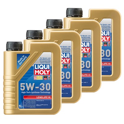 Liqui Moly 4x 1 L Longlife III 5W-30 [Hersteller-Nr. 20646] von Liqui Moly