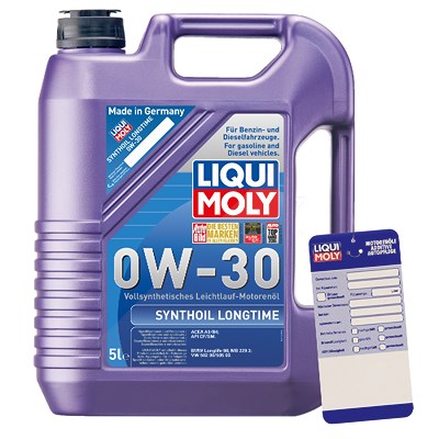 Liqui Moly 5 L Synthoil Longtime 0W-30 + Ölwechsel-Anhänger von Liqui Moly