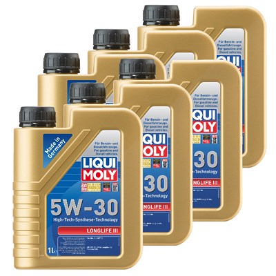 Liqui Moly 6x 1 L Longlife III 5W-30 [Hersteller-Nr. 20646] von Liqui Moly