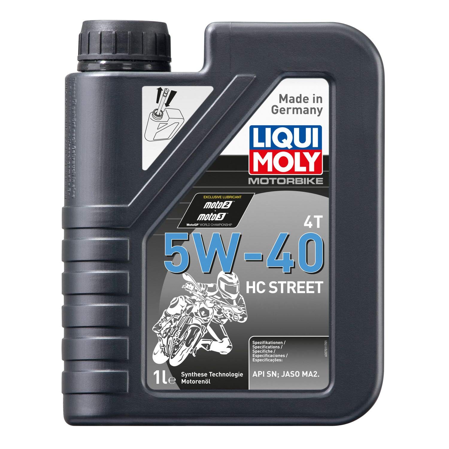 LIQUI MOLY Motorbike 4T 5W-40 HC Street | 1 L | Motorrad Synthesetechnologie Motoröl | Art.-Nr.: 20750 von Liqui Moly