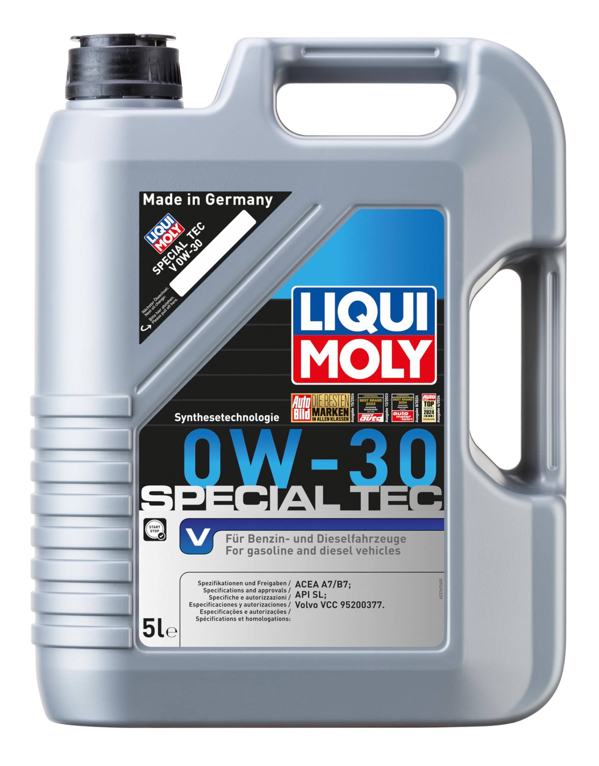 LIQUI MOLY Special Tec V 0W-30 | 5 L | Synthesetechnologie Motoröl | Art.-Nr.: 3769 von Liqui Moly