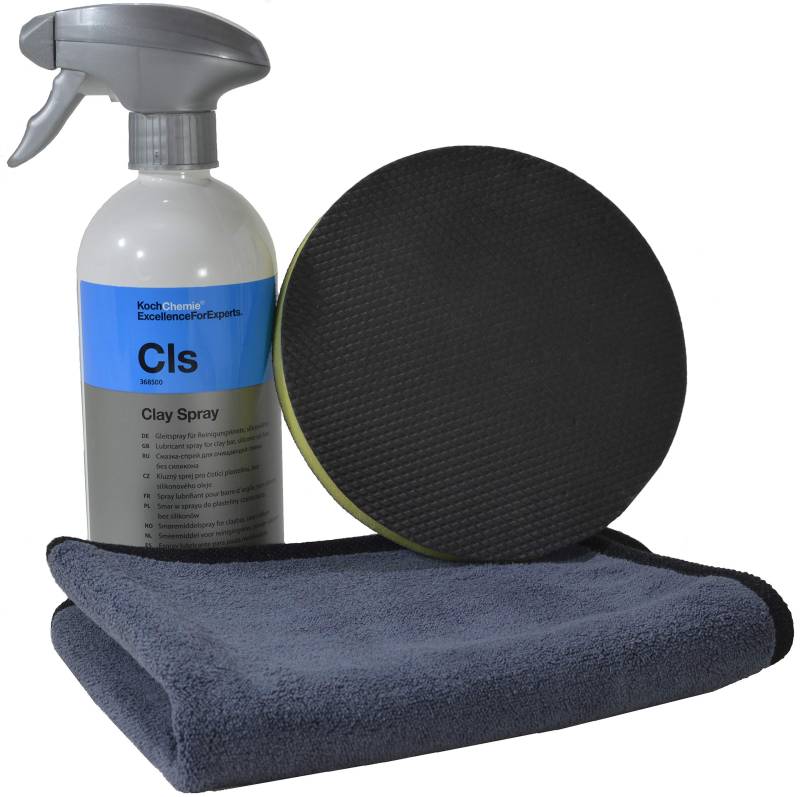 Clay Disc Set - Liquid Elements Clay Disc 150mm + Clay Lube + ADVANTUSE Tuch (Starter Set mit Koch CLS 500ml) von Liquid Elements / ADVANTUSE