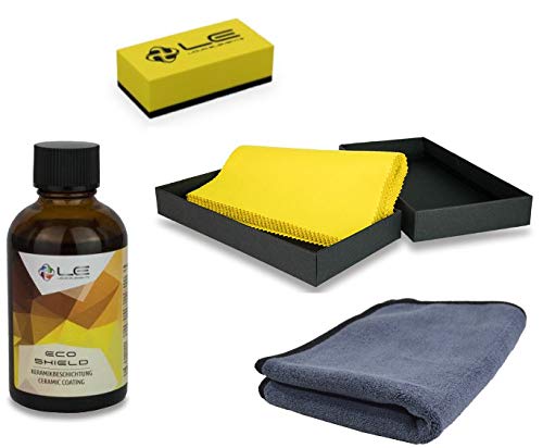 Liquid Elements - Eco Shield Kits - Keramikbeschichtung mit Langzeit-Versiegelung (Diverse Varianten) (Eco 50ml + Block + Scatter (ohne IPA)) von Liquid Elements / ADVANTUSE