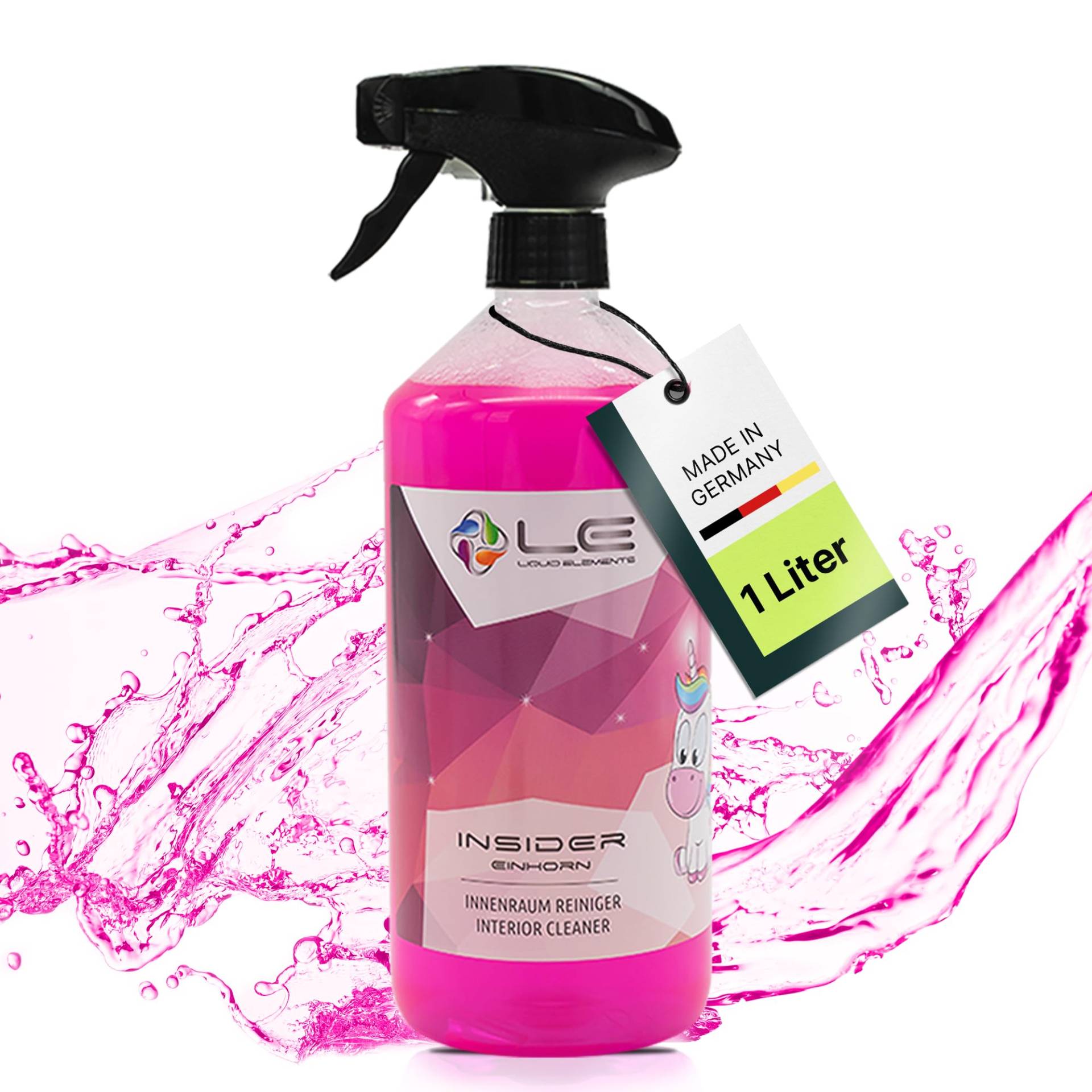 Liquid Elements – Insider Textil- und Innenraumreiniger 1 Liter – Cockpit Reiniger für Kunststoff, Leder, Polster & Armaturen – Cockpitpflege Auto Innenraum Einhorn (Zuckerwatte) Duft Liquid Elements – Insider Textil- und Innenraumreiniger 1 Liter – Cockpit Reiniger für Kunststoff, Leder, Polster & Armaturen – Cockpitpflege Auto Innenraum Einhorn (Zuckerwatte) Duft von Liquid Elements