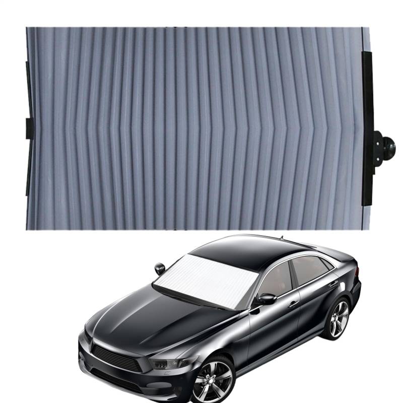 Einziehbarer Schatten | Kühle Auto Windschutzscheibe Sonnenschand, extra großer Sonnenschand für vordere hintere Fenster, magnetische Privatsphäre Autoabdeckung für Sonnenschutz einsenerhafter Sonnens von Liqzirtu