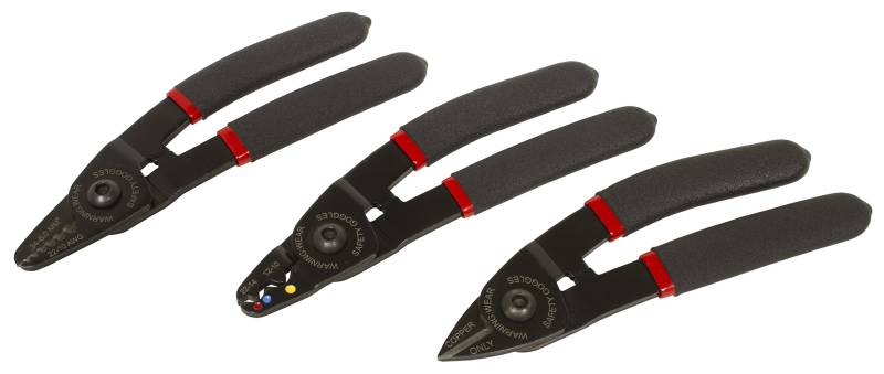 Lisle 68700 Mini Strip/Cut/Crimp Set, 3-teilig von Lisle