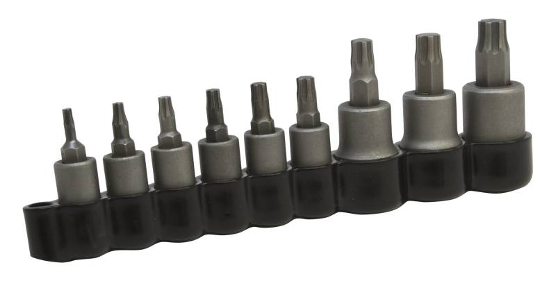 Lisle Torx Plus Bit Set, 9-teilig, Torx Plus Schrauben (TP-10, TP-15, TP-20, TP-25, TP-27, TP-30, TP-40, TP-45, TP-50), Automotive Fasteners, Schraubendreher-Set von Lisle