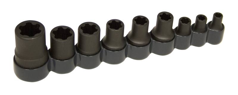 Lisle 83100 Externer Torx Plus Steckschlüsselsatz, 9-teilig von Lisle