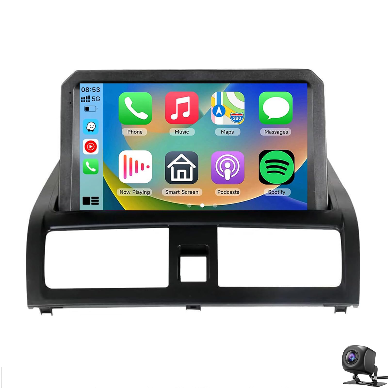 Autoradio für Accord 7 2003–2007, 9-Zoll-Touchscreen unterstützt kabelloses CarPlay und Android Auto/GPS-Navigation/WLAN/Bluetooth 5.0/Sprachsteuerung/FM-Radio/SWC + Rückfahrkamera(Color:8 CORE 4+32G) Autoradio für Accord 7 2003–2007, 9-Zoll-Touchscreen unterstützt kabelloses CarPlay und Android Auto/GPS-Navigation/WLAN/Bluetooth 5.0/Sprachsteuerung/FM-Radio/SWC + Rückfahrkamera(Color:8 CORE 4+32G) von LiteGauge