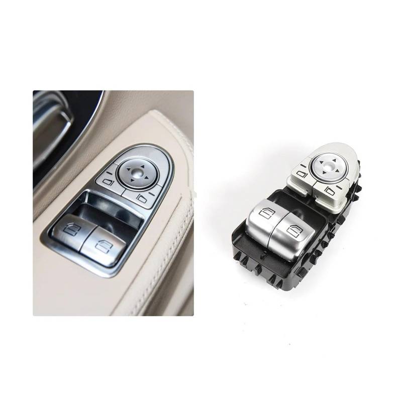 Elektrischer Fensterheberschalter 2059057011 2059050302 Für W447 W448 Für Vito Für Viano 2016-2022 Auto Front Tür Fenster Elektrische Schalter(Model C) von Litemai