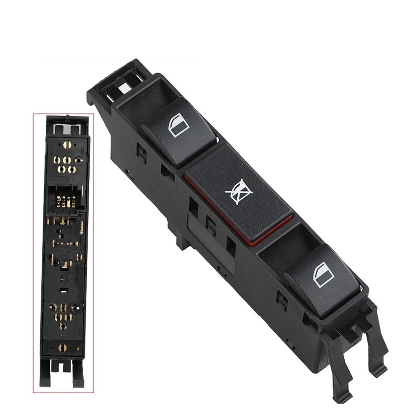 Elektrischer Fensterheberschalter 61316902174 61316902179 61316902184 Für E46 316i 318i 320i 323i 325i 328i Auto Power Master Fenster Schalter(61316902184) von Litemai