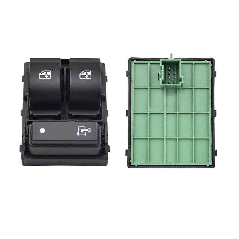Elektrischer Fensterheberschalter 735421419 735487419 Für Jumper Für Peugeot Für Boxer II Auto Elektrische Fenster Control Taste Schalter Heber(Green back1) von Litemai