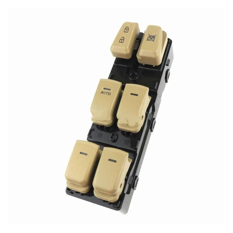 Elektrischer Fensterheberschalter 93570-3S000 93570-3S000RY Für Sonata 2011 2012 2013 2014 Auto Elektrische Fensterheber Master Control Schalter Taste(Beige 1) von Litemai