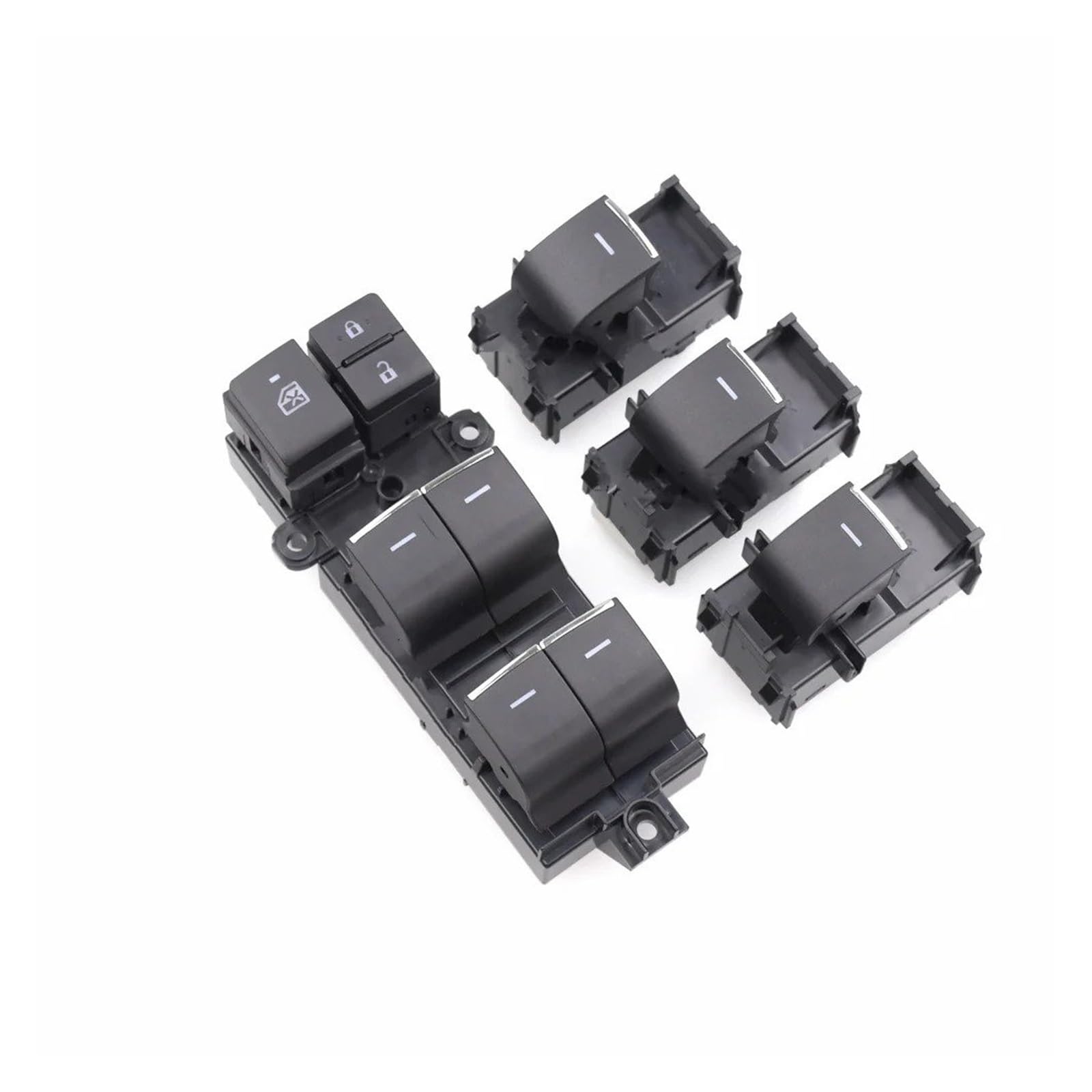 Elektrischer Fensterheberschalter Für CHR Für Rav4 2016 2017 2018 2019 2020 Auto Elektrische Master Tür Fenster Control Button Schalter(Set) von Litemai