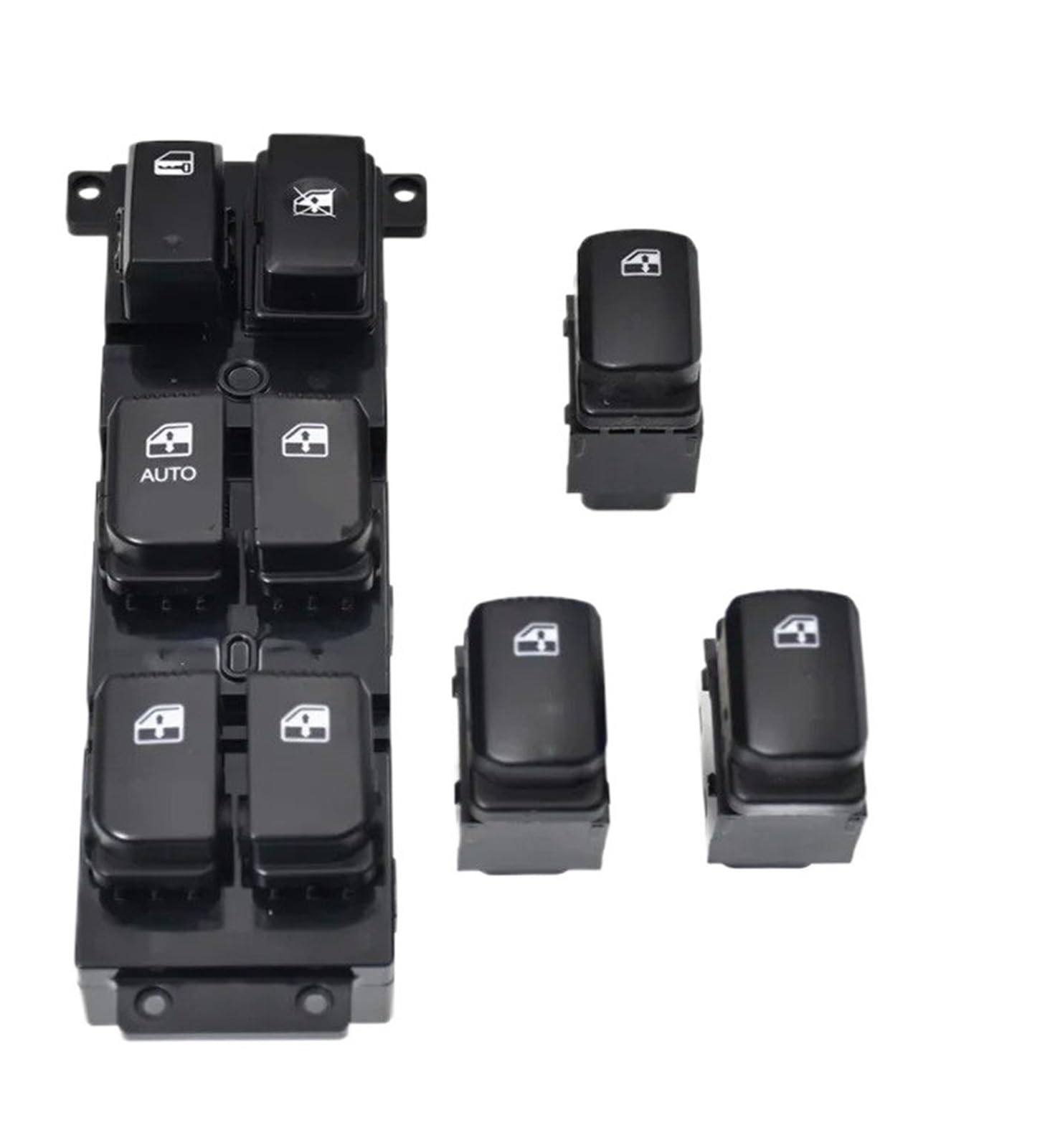 Elektrischer Fensterheberschalter Für Santa Für Fe Für cm 2007-2011 Auto Fenster Control Schalter Zubehör 93570-2B000S4 935702B000S4(4PC Auto) von Litemai