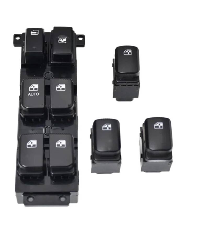 Elektrischer Fensterheberschalter Für Santa Für Fe Für cm 2007-2011 Auto Fenster Control Schalter Zubehör 93570-2B000S4 935702B000S4(4PC Auto) von Litemai