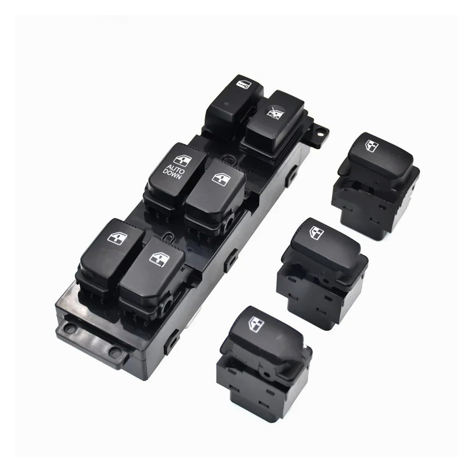 Elektrischer Fensterheberschalter Für Santa Für Fe Für cm 2007-2011 Auto Fenster Control Schalter Zubehör 93570-2B000S4 935702B000S4(4PC Auto DOWN) von Litemai