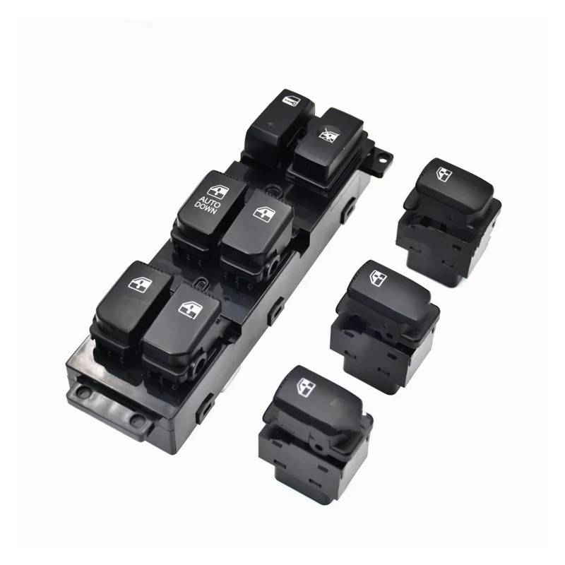 Elektrischer Fensterheberschalter Für Santa Für Fe Für cm 2007-2011 Auto Fenster Control Schalter Zubehör 93570-2B000S4 935702B000S4(4PC Auto DOWN) von Litemai