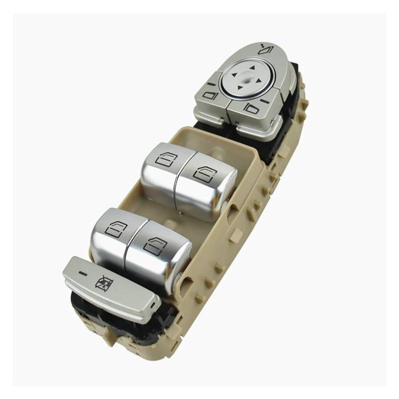 Elektrischer Fensterheberschalter Für W213 W222 Für E-Klasse 4-türige Limousine Auto Fensterheberschalter A2229056800 A2059056811(Beige) von Litemai