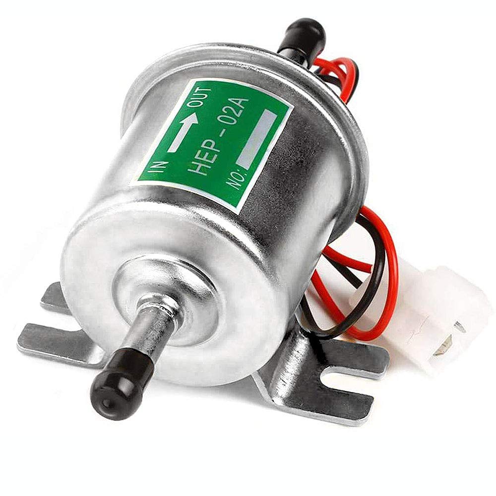 Litensh Universelle elektrische Kraftstoffpumpe, Hochleistungsdruck Gas Diesel Inline Niederdruck Metallpumpe Modul Schraube Befestigungsdraht Inline für Benzin und Diesel HEP-02A (Silber) Litensh Universelle elektrische Kraftstoffpumpe, Hochleistungsdruck Gas Diesel Inline Niederdruck Metallpumpe Modul Schraube Befestigungsdraht Inline für Benzin und Diesel HEP-02A (Silber) von Litensh