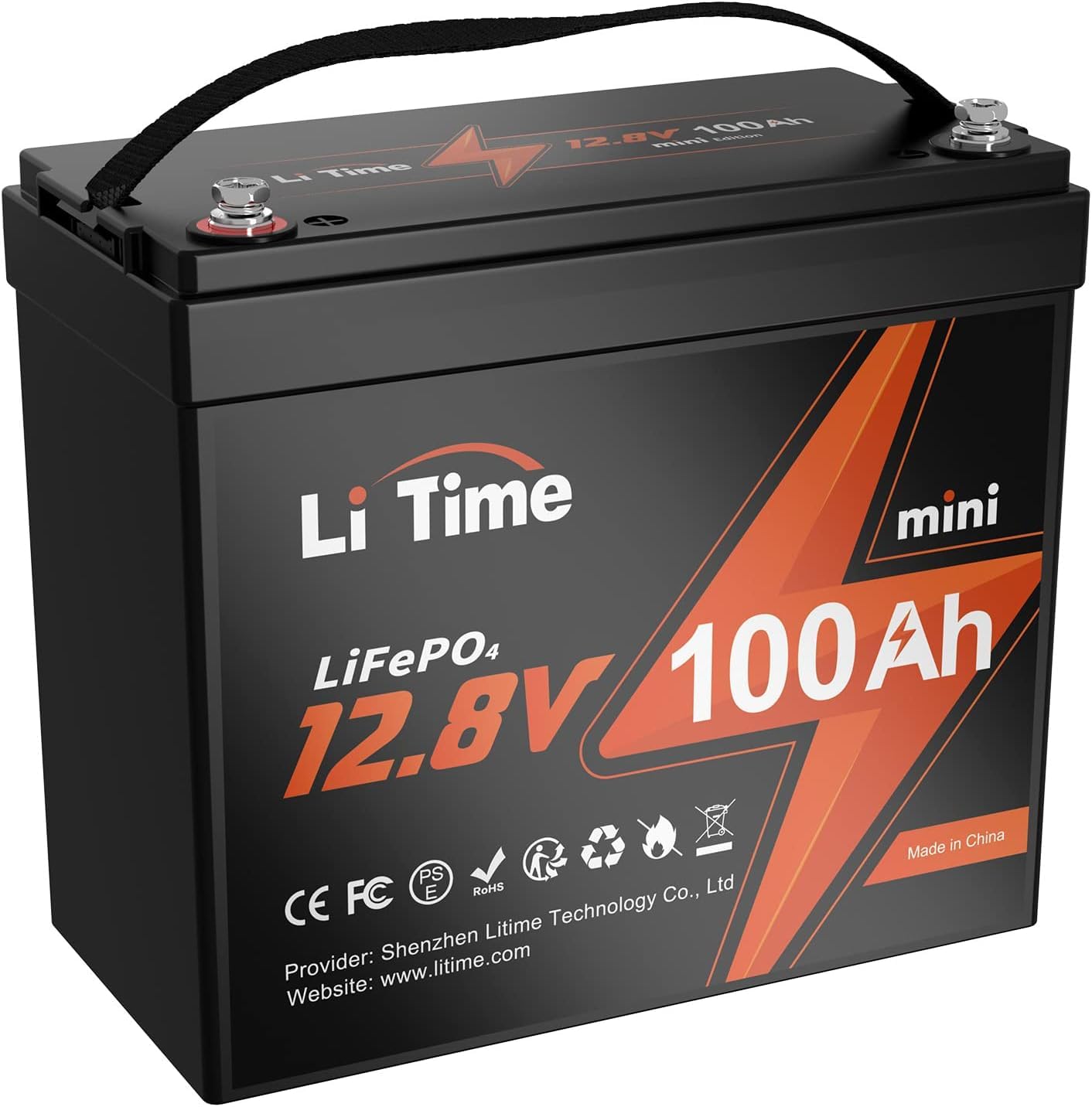 Litime LiFePO4 12V 100Ah Lithium Akku Batterie Mini größe mit 100A BMS und Max. 15000 Zyklen,1280Wh Lithium Akku Perfekter Größe für Blei-Säure für Wohnmobile Litime LiFePO4 12V 100Ah Lithium Akku Batterie Mini größe mit 100A BMS und Max. 15000 Zyklen,1280Wh Lithium Akku Perfekter Größe für Blei-Säure für Wohnmobile von Litime