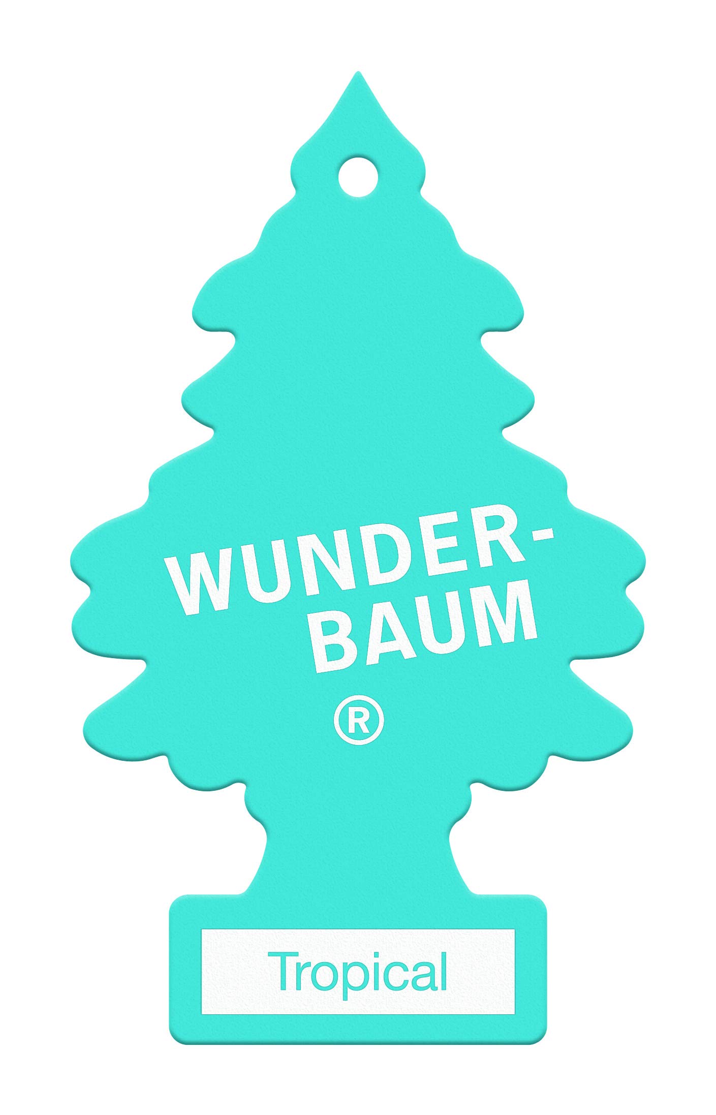 WUNDER-BAUM Auto-Lufterfrischer - Anhänger für langanhaltenden Duft im Auto oder zu Hause - Tropical - 1 Stück von WUNDER-BAUM