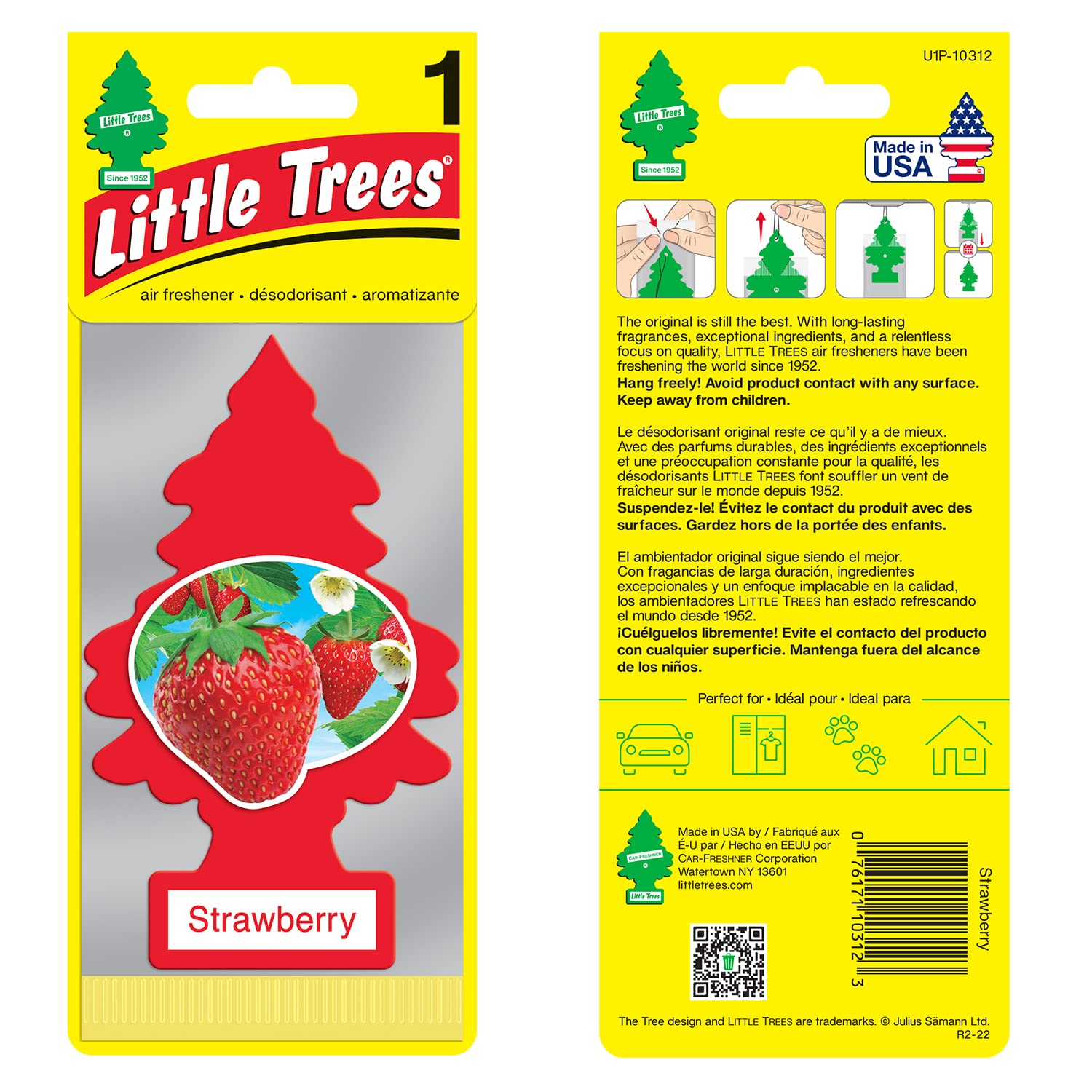 WUNDER-BAUM MTR0013 Lufterfrischer, Strawberry WUNDER-BAUM MTR0013 Lufterfrischer, Strawberry von Little Trees