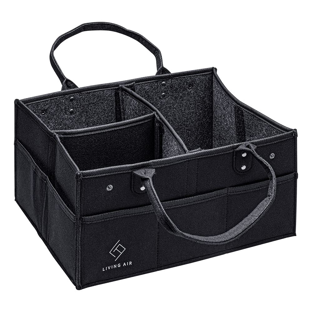 Living Air Faltbare Tragetasche für Auto & Wohnmobil aus Filz - Auto Organizer klein für Kofferraum/Beifahrersitz, Wohnmobil Zubehör Living Air Faltbare Tragetasche für Auto & Wohnmobil aus Filz - Auto Organizer klein für Kofferraum/Beifahrersitz, Wohnmobil Zubehör von Living Air