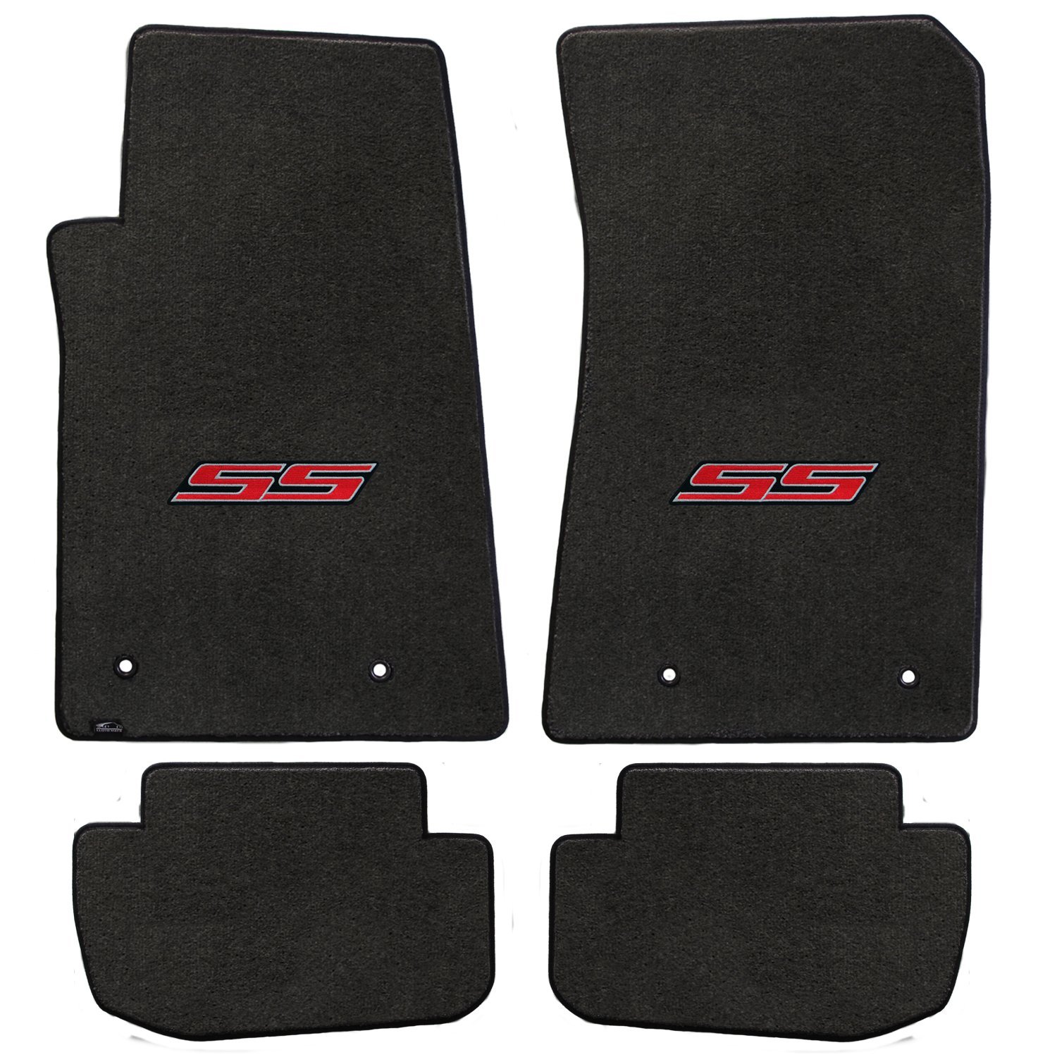 2010-2015 Camaro Ebony Black Front & Rear Floor Mats - Red SS Logos by Lloyd Mats 2010-2015 Camaro Ebony Black Front & Rear Floor Mats - Red SS Logos by Lloyd Mats von Lloyd Mats
