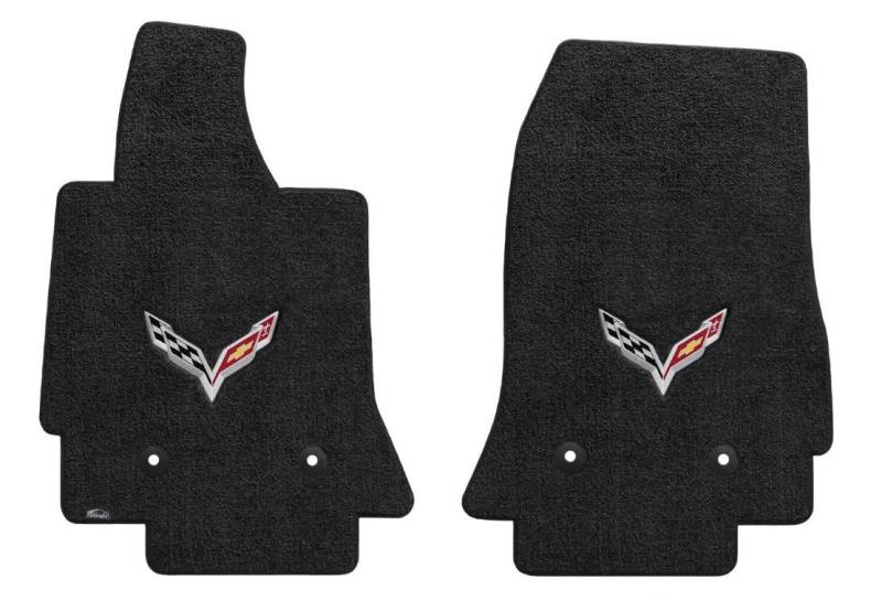 2014 C7 Corvette Stingray Floor Mats w/Flags: Black by Lloyd Mats von Lloyd Mats