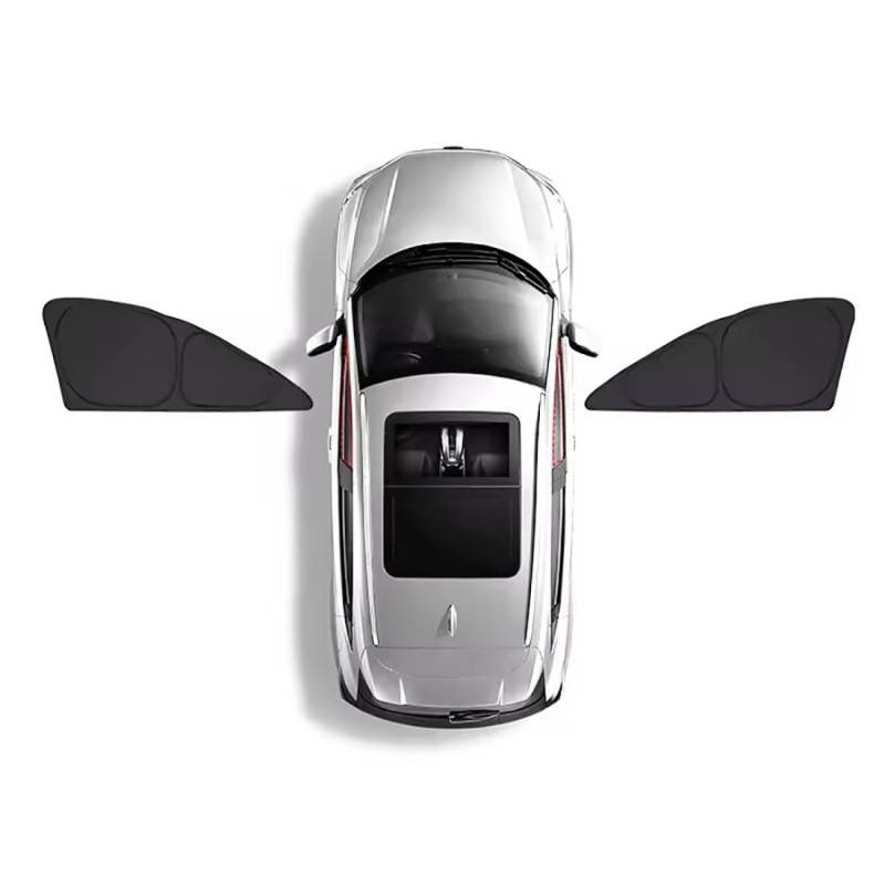 Auto-Sonnenschutz für BMW X1 U11 2023 2024,Front- und Heckscheibe,Auto-Sonnenschutz,Black-Black-2*Front Side von Lmmdhi