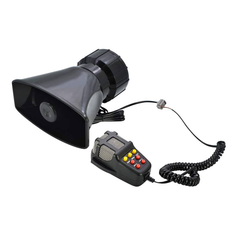 LncBoc 12V 100W 7-Ton-Sound Auto Sirene - 125db Fahrzeug Horn Mit Lautsprechersystem von LncBoc
