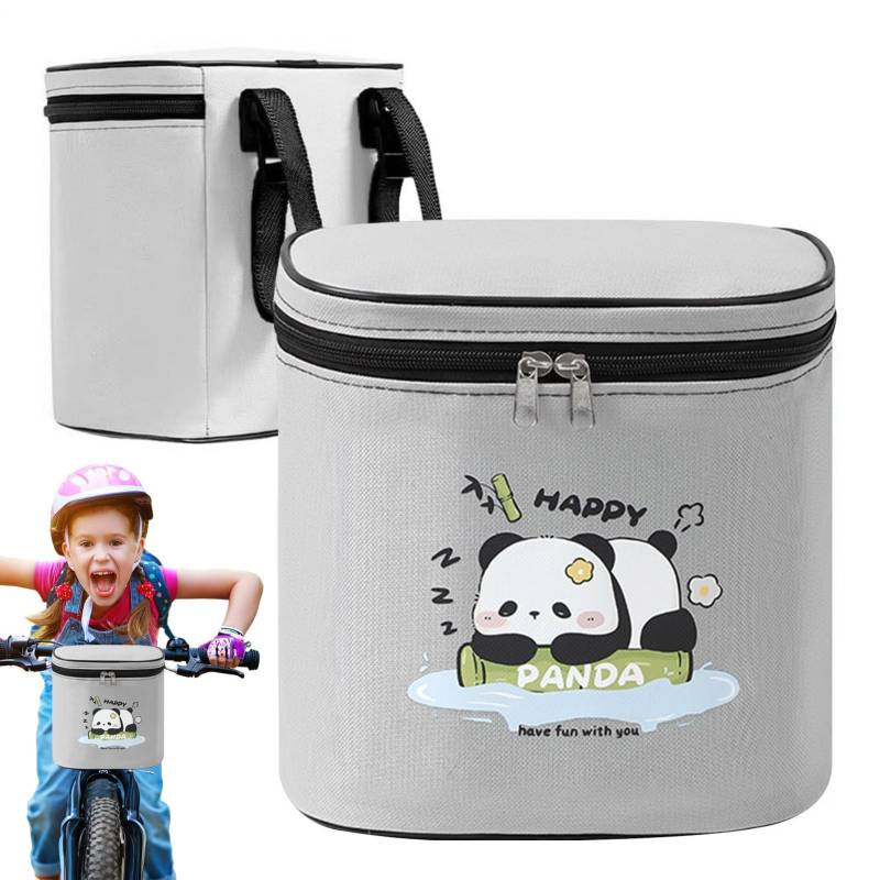 Lnhgh Kinder Fahrradtasche Frontlenker - Frontale Fahrradtasche Organizer Mit Wasserdichtem Reflektierendem Fach,wasserdichte Reflektierende Mehrfachtasche Für Mädchen Outdoor Schule Radfahren Kinder von Lnhgh