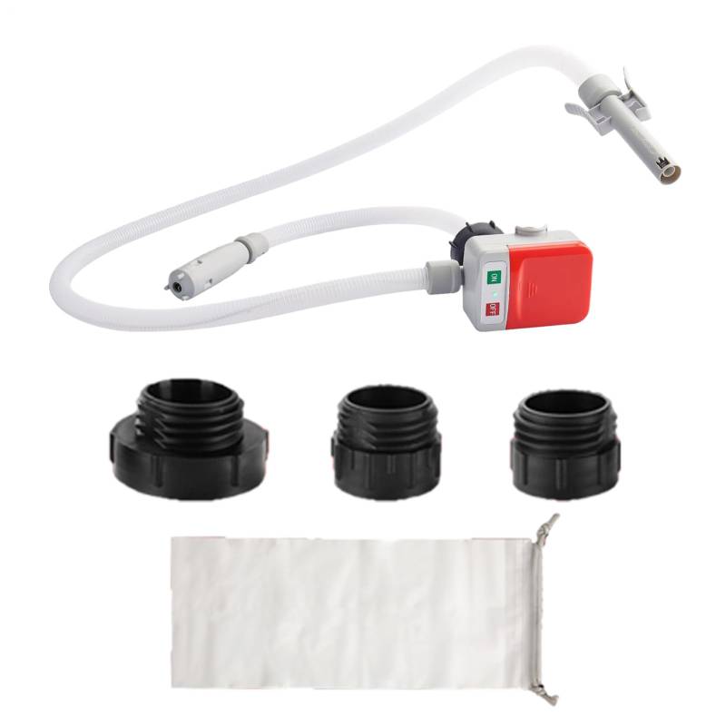 Lnhgh Öl Transfer Pumpe | Tragbare Ölpumpe | Batteriebetriebene Transfervorrichtung mit Überfüllschutz, Extra Langem Schlauch & Auto-Stopp-Sensor für Motoren von Lnhgh