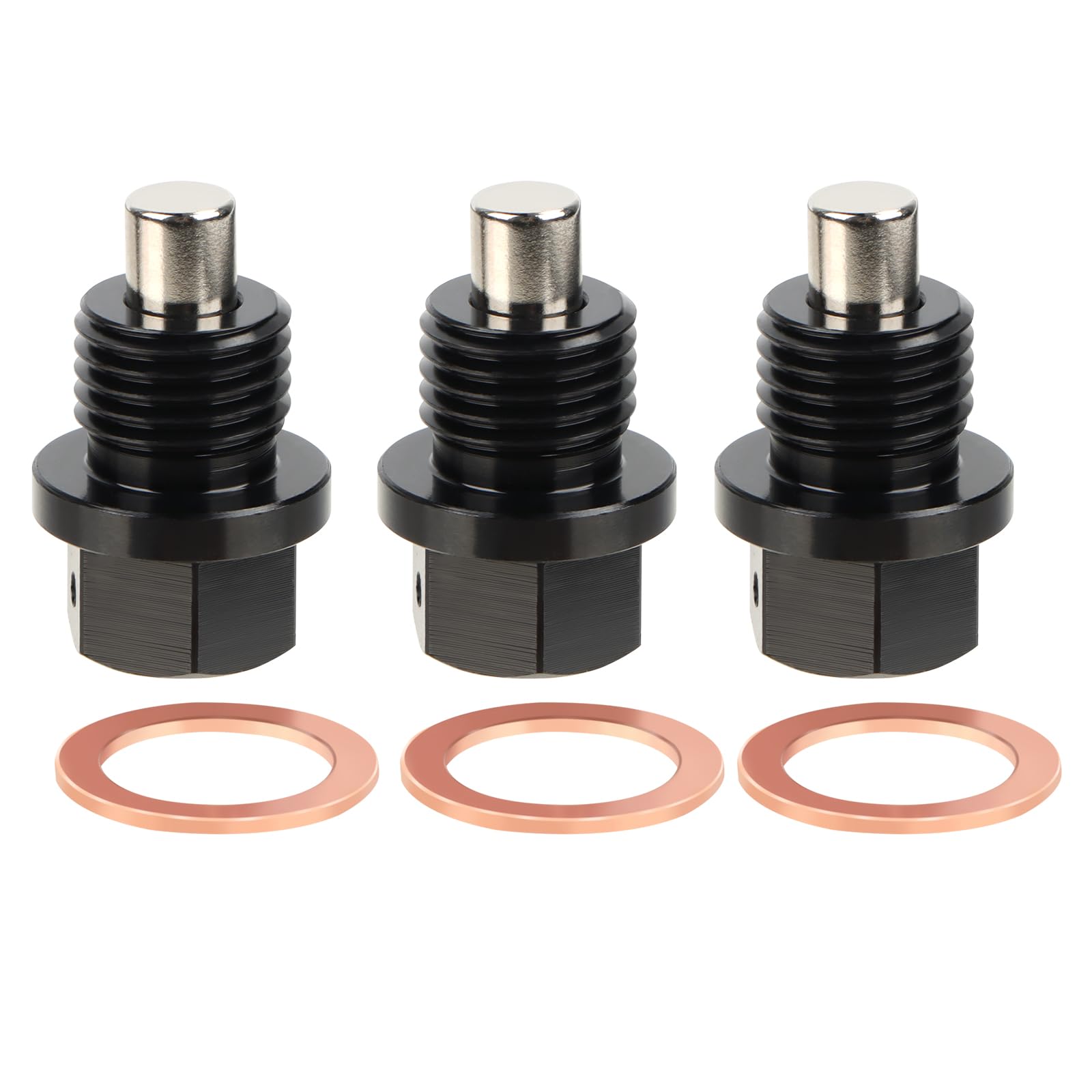 Magnetische Ölablassschraube,3 Stück M14x1.5cm Magnetische Dichtung Ölwannenablassmutter,Magnetische Ölwannenwanne Aus Rücklaufablassschraube Adapter Mit Dichtungen,Auto Ölschraube Kit,Ablassschraube Magnetische Ölablassschraube,3 Stück M14x1.5cm Magnetische Dichtung Ölwannenablassmutter,Magnetische Ölwannenwanne Aus Rücklaufablassschraube Adapter Mit Dichtungen,Auto Ölschraube Kit,Ablassschraube von Lnjya