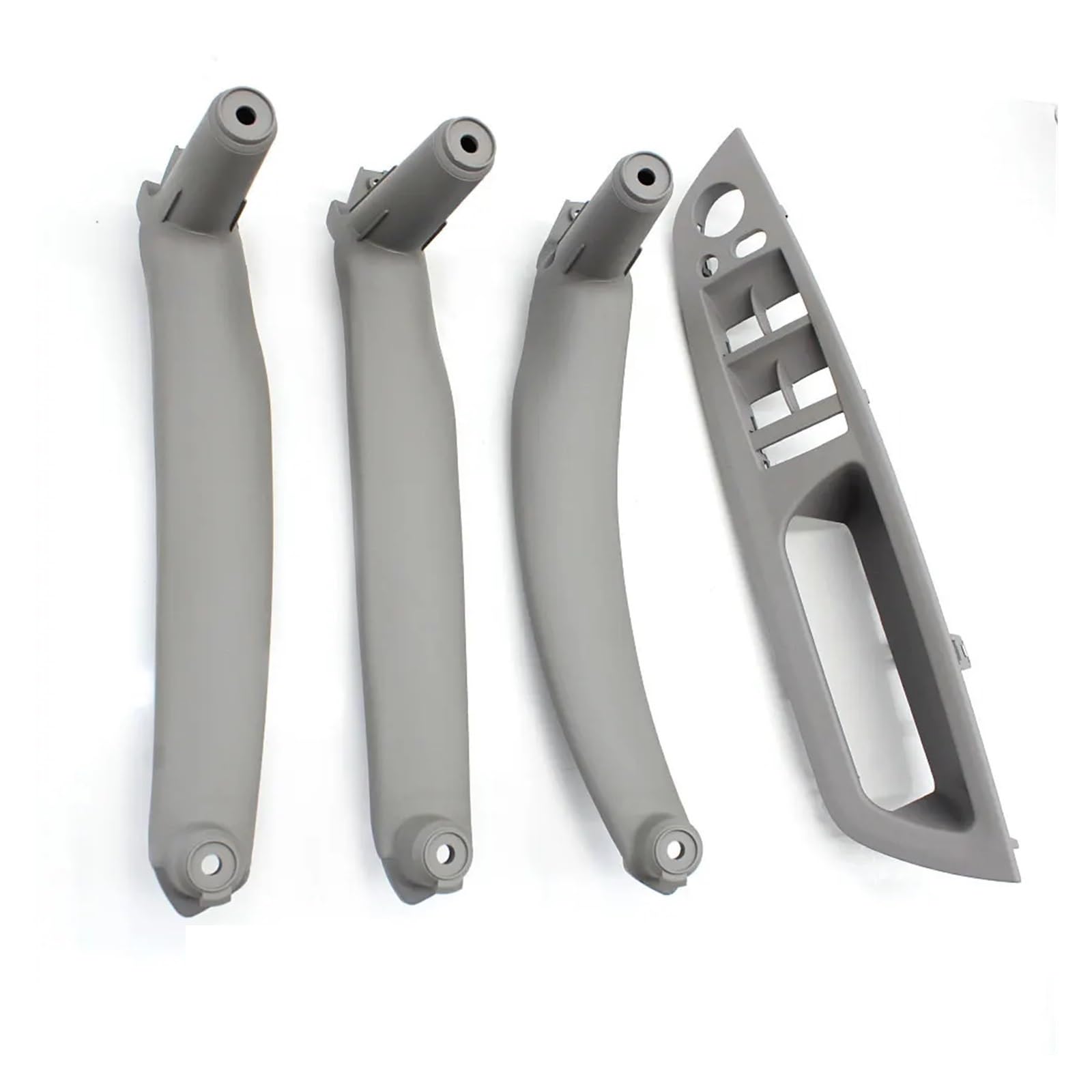 Auto-Innentürgriff 4-teiliges Set LHD RHD Innere Fahrertür Fensterschalter Armlehnenabdeckung Zuggriff Ersatz Für X5 Für X6 E70 E71 E72 2007-2013(Gray RHD 4PCS) von Lnojxxk