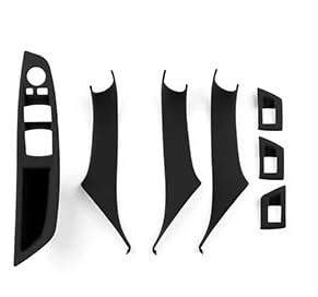 Auto-Innentürgriff Innentürgriffabdeckungen F10 F11 520i 523i 525i 528i 530i 5er-Serie 2011-2017 Beifahrertürverkleidung Griff Ziehen LHD RHD(LHD Black) von Lnojxxk