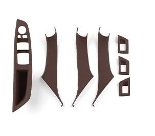 Auto-Innentürgriff Innentürgriffabdeckungen F10 F11 520i 523i 525i 528i 530i 5er-Serie 2011-2017 Beifahrertürverkleidung Griff Ziehen LHD RHD(LHD Brown) von Lnojxxk