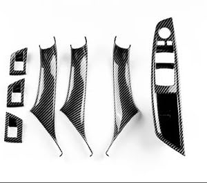 Auto-Innentürgriff Innentürgriffabdeckungen F10 F11 520i 523i 525i 528i 530i 5er-Serie 2011-2017 Beifahrertürverkleidung Griff Ziehen LHD RHD(RHD Carbon Pattern) von Lnojxxk