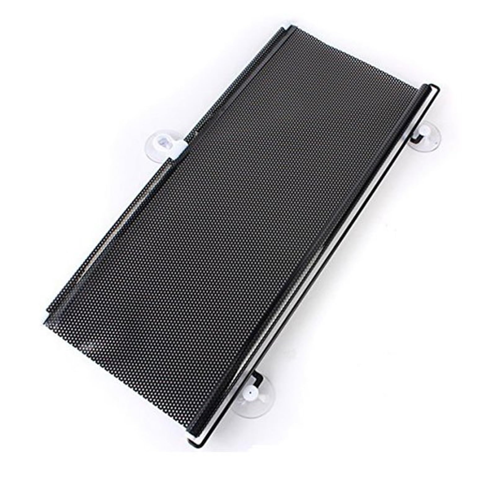 Auto Sonnenblende Auto Auto Windschutzscheibenvorhang Universal Saugnapf Sonnenschutz Fensterrolle Sonnenschutz Bildschirmabdeckung Blindschutz Faltbar(Black 58x125cm) von Lnojxxk