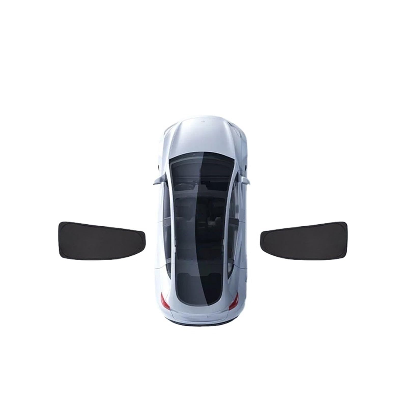 Auto Sonnenblende Auto Windschutzscheiben Sonnenschutzabdeckung Sichtschutz Für Die Vorderseite des Fensters My Sonnenschutz Für Tesla Für Modell Y 2024 2025(OldMY Rear 2piece) von Lnojxxk