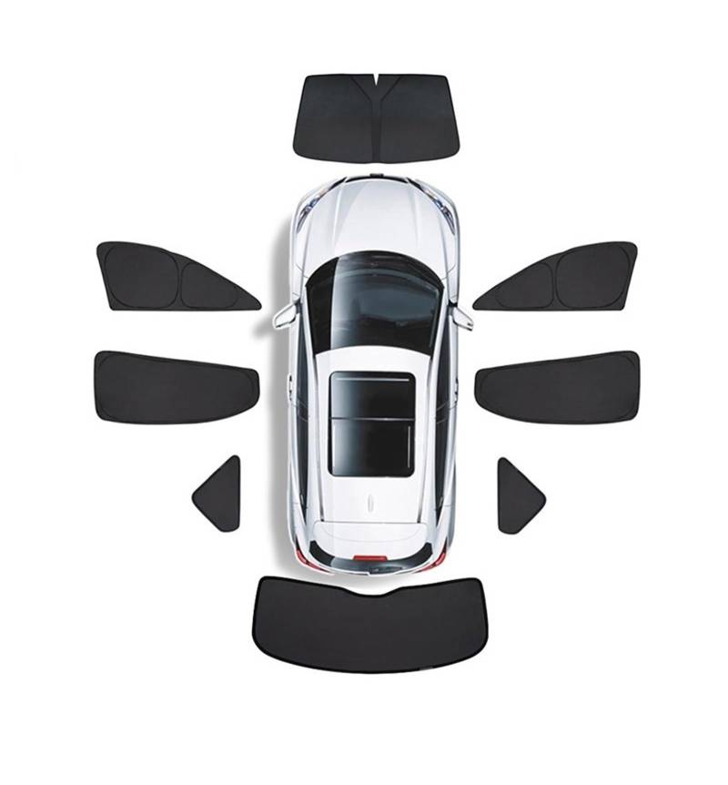 Auto Sonnenblende Dachfenster Windschutzscheiben Sonnenschutzabdeckung Seitenfenster Schiebedach Beschattung Auto Sonnenschutz Für Tesla Für Modell S 2024(Old MS Full Set) von Lnojxxk