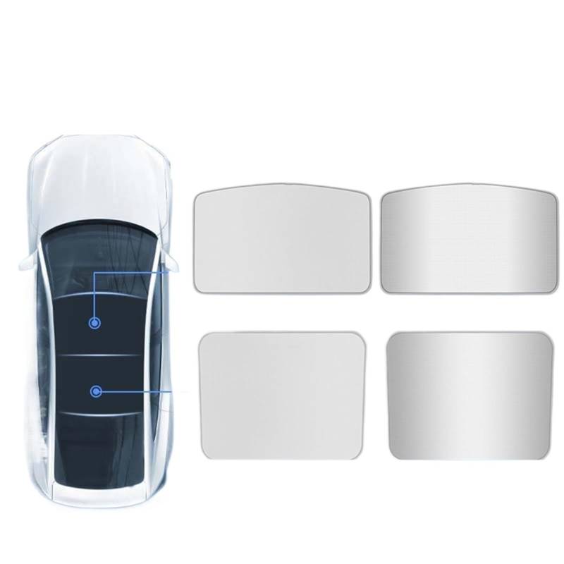 Auto Sonnenblende Eistuchschnalle Glasdach Sonnenschutz Auto Vorne Hinten Schiebedach Dachfenster Für Tesla Für Modell 3 Y Modell 3 Highland Für Modell Y Juniper 2025(M3 Highland Grey) von Lnojxxk