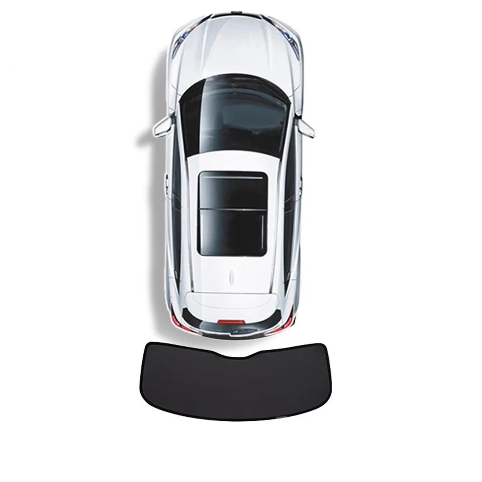 Auto Sonnenblende Glasdach Sonnenschutz Fenster Schiebedach UV Schutz Camping Reise Privatsphäre Vollständige Abdeckung Auto Sonnenschutz Für Tesla Für Modell Y 2024(My Rear Windshield) von Lnojxxk