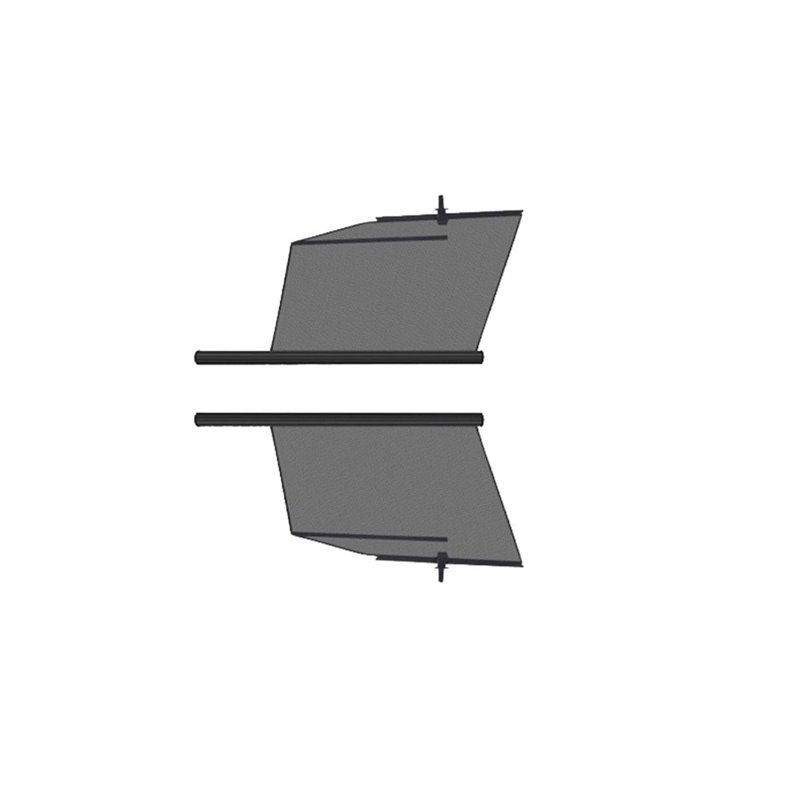 Auto Sonnenblende Juniper Windschutzscheiben Sonnenschutzvorhang Einziehbares Set Lift Sonnenschutz Teleskop Schatten Privater Vorhang Für Tesla Für Modell Y(Model3 2Piece Front) von Lnojxxk
